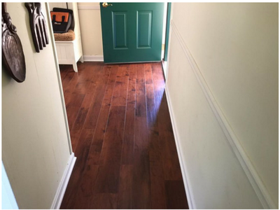 hardwood hallway and entry