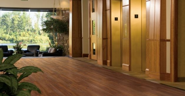 Brazilian Cherry Hardwood in open concept home by Carpet One Floor & Home